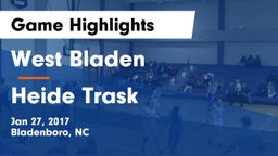 West Bladen  vs Heide Trask Game Highlights - Jan 27, 2017
