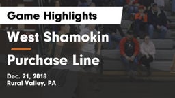 West Shamokin  vs Purchase Line  Game Highlights - Dec. 21, 2018