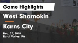 West Shamokin  vs Karns City  Game Highlights - Dec. 27, 2018