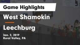 West Shamokin  vs Leechburg  Game Highlights - Jan. 2, 2019