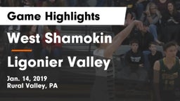 West Shamokin  vs Ligonier Valley  Game Highlights - Jan. 14, 2019
