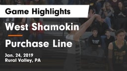 West Shamokin  vs Purchase Line  Game Highlights - Jan. 24, 2019