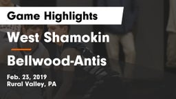 West Shamokin  vs Bellwood-Antis  Game Highlights - Feb. 23, 2019