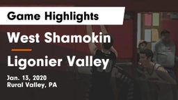 West Shamokin  vs Ligonier Valley  Game Highlights - Jan. 13, 2020