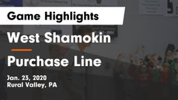West Shamokin  vs Purchase Line  Game Highlights - Jan. 23, 2020
