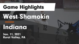 West Shamokin  vs Indiana  Game Highlights - Jan. 11, 2021