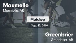 Matchup: Maumelle  vs. Greenbrier  2016