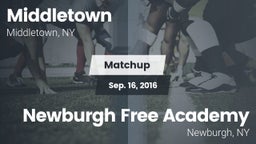 Matchup: Middletown High vs. Newburgh Free Academy  2016