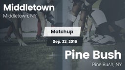 Matchup: Middletown High vs. Pine Bush  2016