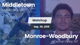 Matchup: Middletown High vs. Monroe-Woodbury  2016