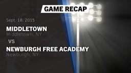 Recap: Middletown  vs. Newburgh Free Academy  2015