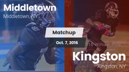 Matchup: Middletown High vs. Kingston  2016