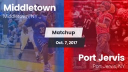 Matchup: Middletown High vs. Port Jervis  2017