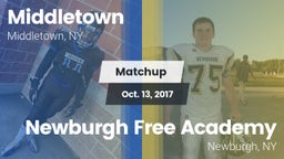 Matchup: Middletown High vs. Newburgh Free Academy  2017