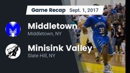 Recap: Middletown  vs. Minisink Valley  2017