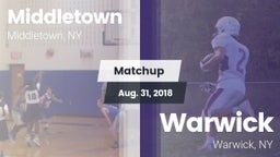 Matchup: Middletown High vs. Warwick  2018