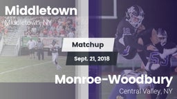 Matchup: Middletown High vs. Monroe-Woodbury  2018