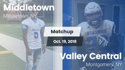 Matchup: Middletown High vs. Valley Central  2018
