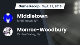 Recap: Middletown  vs. Monroe-Woodbury  2018