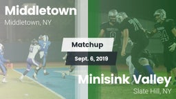 Matchup: Middletown High vs. Minisink Valley  2019