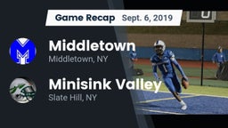 Recap: Middletown  vs. Minisink Valley  2019