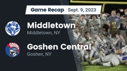 Recap: Middletown  vs. Goshen Central  2023