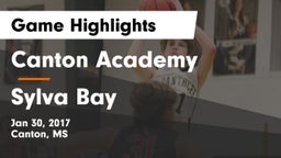 Canton Academy  vs Sylva Bay Game Highlights - Jan 30, 2017