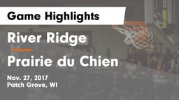 River Ridge  vs Prairie du Chien  Game Highlights - Nov. 27, 2017