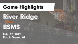 River Ridge  vs BSMS Game Highlights - Feb. 17, 2022
