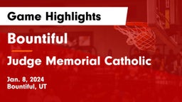 Bountiful  vs Judge Memorial Catholic  Game Highlights - Jan. 8, 2024