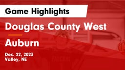Douglas County West  vs Auburn  Game Highlights - Dec. 22, 2023