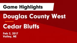 Douglas County West  vs Cedar Bluffs  Game Highlights - Feb 2, 2017