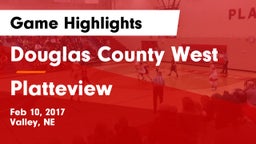 Douglas County West  vs Platteview  Game Highlights - Feb 10, 2017