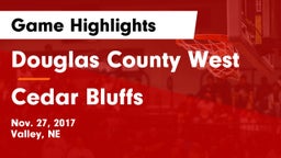 Douglas County West  vs Cedar Bluffs  Game Highlights - Nov. 27, 2017