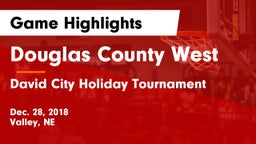 Douglas County West  vs David City Holiday Tournament Game Highlights - Dec. 28, 2018