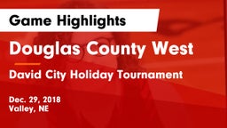 Douglas County West  vs David City Holiday Tournament Game Highlights - Dec. 29, 2018