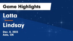 Latta  vs Lindsay  Game Highlights - Dec. 8, 2023