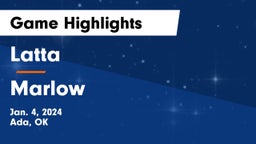 Latta  vs Marlow  Game Highlights - Jan. 4, 2024