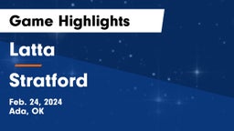 Latta  vs Stratford  Game Highlights - Feb. 24, 2024