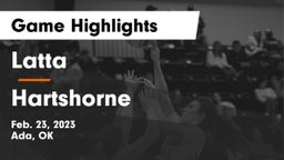Latta  vs Hartshorne Game Highlights - Feb. 23, 2023