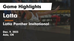 Latta  vs Latta Panther Invitational  Game Highlights - Dec. 9, 2023