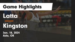 Latta  vs Kingston  Game Highlights - Jan. 18, 2024