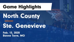 North County  vs Ste. Genevieve  Game Highlights - Feb. 13, 2020