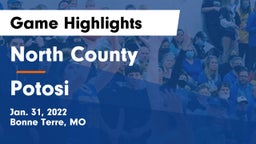 North County  vs Potosi  Game Highlights - Jan. 31, 2022