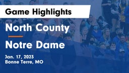 North County  vs Notre Dame  Game Highlights - Jan. 17, 2023