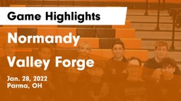 Normandy  vs Valley Forge Game Highlights - Jan. 28, 2022