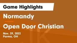 Normandy  vs Open Door Christian  Game Highlights - Nov. 29, 2022
