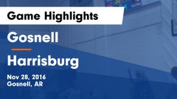 Gosnell  vs Harrisburg  Game Highlights - Nov 28, 2016
