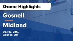 Gosnell  vs Midland  Game Highlights - Dec 27, 2016