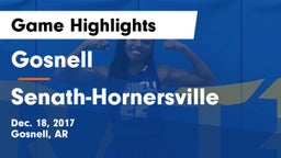Gosnell  vs Senath-Hornersville Game Highlights - Dec. 18, 2017